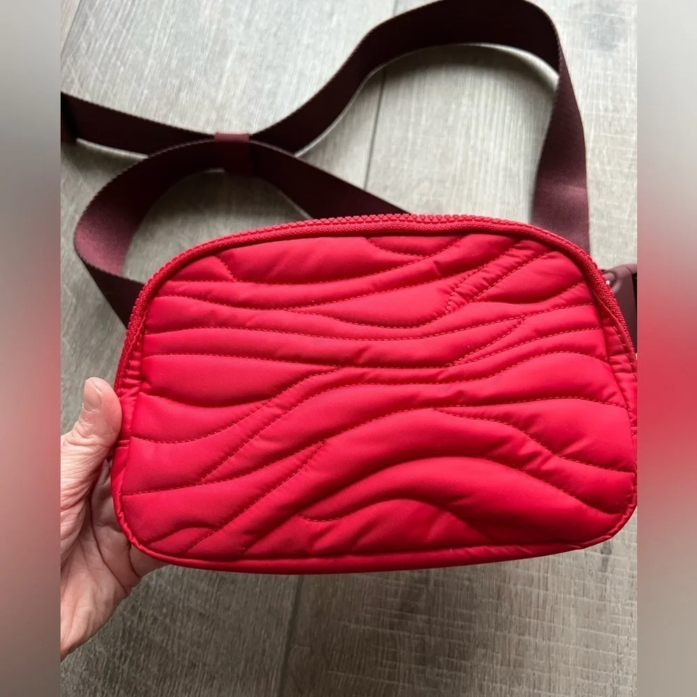 Lululemon Team Canada Olympic Quilted Everywhere Belt Bag in Crimson/Red Merlot